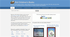 Desktop Screenshot of oldchildrensbooks.com