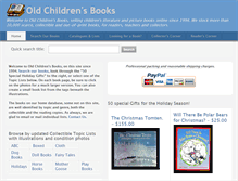 Tablet Screenshot of oldchildrensbooks.com